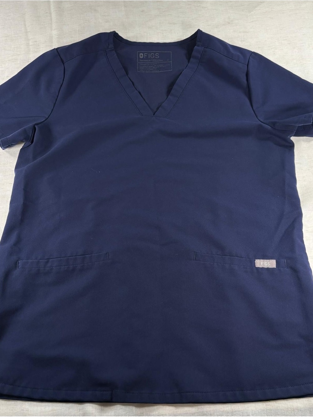 FIGS Women’s Navy V-Neck Scrub Top